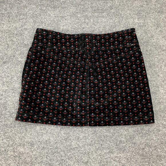 We The Free People Joanie Mini Skirt Womens 24 Corduroy Button Front Pockets - Picture 5 of 12
